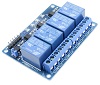 MODULO RELAY RELEVADOR DE CORRIENTE 4 CANALES ALIMENTACIÓN 12V OPTOACOPLAO
