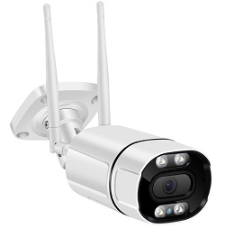 CÁMARA TIPO BALA METÁLICA IP RESOLUCIÓN 1080MP CON AUDIO BIDIRECCIONAL ACEPTA TARJETAS DE HASTA 64GB