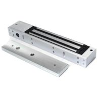 CERRADURA ELECTRO-MAGNETICA 280K 600 LBS ALUMINO ANIDIZADO RESISTE AGUA Y FUEGO CON LUZ LED 12V CONSUMO 380-430MA