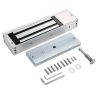 CERRADURA ELECTRO-MAGNETICA 560K 1200 LBS ALUMINO ANODIZADO RESISTE AGUA Y FUEGO 12V CONSUMO 380-430MA
