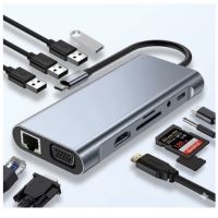 TYPE C HUB USB 11 EN 1 C TYPE C SPLITTER THUNDERBOLT 3 DOCKING STATION LAPTOP ADAPTER WITH FOR MACBOOK AIR M1 IPAD PRO
