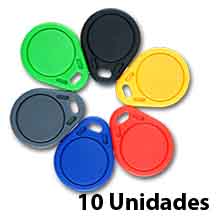 PAQUETE DE 10 UNDS DE LLAVES DE PROXIMIDAD TIPO LLAVEROS