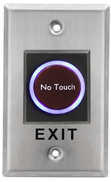 BOTON NOTOUCH  LIBERADOR DE PUERTAS SENSOR INFRAROJO CON RELAY NC NO LED