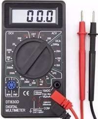 MULTIMETRO TESTER  DIGITAL ECONOMICO, INCLUYE LOS CABLES.