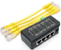 ADAPTADOR PASIVO DE ETHERNET DE MIDSPAN DEL INYECTOR DEL POE DEL GIGABIT DE 4 PUERTOS