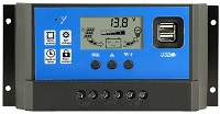 CONTROLADOR DE CARGA Y DESCARGA SOLAR DE 60A REGULADOR AUTOMÁTICO LCD CON USB DUAL