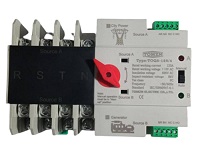 TRANSFER ATS DE ENCENDIDO SWITCH AUTOMATICO DE 4 POLOS 110V CORRIENTE NOMINAL= 125ª. VOLTAJE NOMINAL